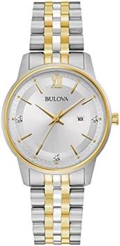 Bulova Ladies' Classic Diamond Dress Watch with Day Date