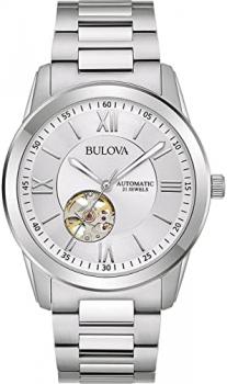 Bulova Men Analogue Automatic Watch with Stainless Steel Strap 96A280