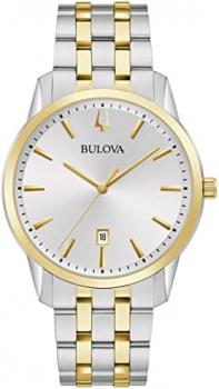 Bulova Men's Analogue Quartz Watch with Stainless Steel Strap 98B385