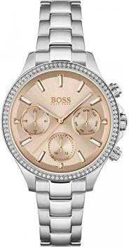 BOSS Analogue Multifunction Quartz Watch for Women with Silver Stainless Steel Bracelet - 1502565