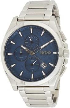 BOSS Chronograph Quartz Watch for Men with Silver Stainless Steel Bracelet - 1513884