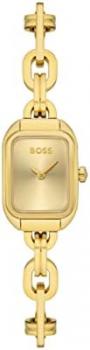 BOSS Analogue Quartz Watch for Women with Gold Coloured Stainless Steel Bracelet - 1502655