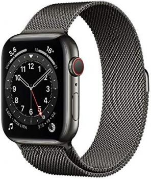 Apple Watch Series 6 GPS + Cellular, 44mm Graphite Stainless Steel Case with Graphite Milanese Loop *NEW*