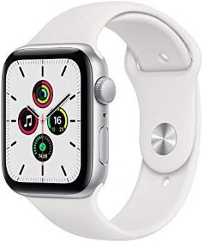 Apple 2020 Watch SE (GPS, 44mm) - Silver Aluminium Case with White Sport Band