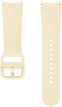 Samsung Sport Band ET-SFR86 Watch Strap for Galaxy Watch4 with 20 mm Lug Width, S/M, Fluoroelastomer Beige