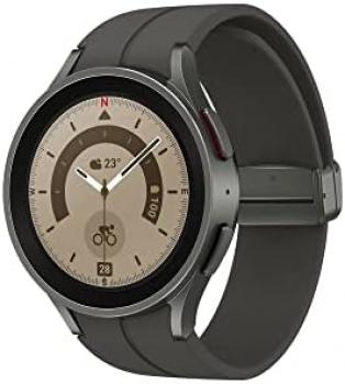 Samsung Galaxy Watch5 Pro 45mm Bluetooth Smart Watch, Grey Titanium (UK Version)