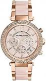 Michael Kors Women's Watch PARKER, 39mm case size, Chronograph movement, Stainless Steel strap
