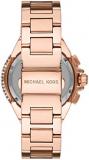 Michael Kors Watch for Women Camille Chronograph, Stainless Steel Watch with a stainless steel strap, 43mm case size