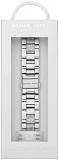 Michael Kors Band Compatible with Apple Watch, 38/40/41 mm - 20 mm Silver Stainless Steel, MKS8046