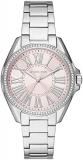 Michael Kors Watch for Women Kacie, Three Hand Movement, 39 mm Silver Stainless Steel Case with a Stainless Steel Strap, MK6929