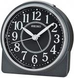 Seiko Alarm Clock Analogue Unisex Black QHE137 K
