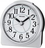 Seiko QHE137S Unisex Alarm Clock Analogue Silver