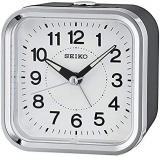 Seiko analogue alarm clock, unisex, black QHE130K