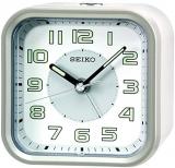 Seiko Analogue Alarm Clock White Plastic - QHE128A