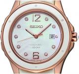 Seiko Womens Analogue Quartz Watch with Leather Strap SXDE82P1
