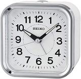 Seiko Alarm Clock Analogue Unisex White QHE130 W