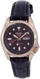 Seiko 5 Sport | Compact 28mm | Brown Dial | Brown Leather Strap | Automatic SRE006K1