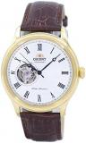 Orient Men's 43mm Brown Leather Band Steel Case Automatic Watch FAG00002W0
