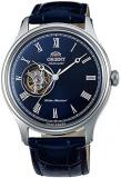 Orient Men's 43mm Blue Leather Band Steel Case Automatic Watch FAG00004D0
