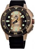 Orient RA-AC0L05G Men's Limited Editon M-Force Delta Rubber Strap Brown Dial Automatic Dive Watch
