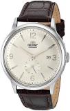 Orient Men's Bambino Small Seconds Japanese-Automatic Watch with Leather Strap, 21 mm