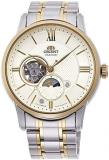 ORIENT Sun & Moon Mens Silver Automatic Watch RA-AS0007S10B