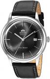 Orient'2nd Gen Bambino Version III' Japanese Automatic Stainless Steel and Leather Dress Watch