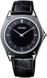 Citizen Men's Analogue Eco-Drive Watch with Leather Strap AR5044-03E
