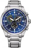 Citizen Men Chronograph Eco-Drive Watch with Stainless Steel Strap AT1190-87L