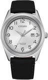 Citizen Men's Analogue Quartz Watch with Leather Strap AW1640-16A
