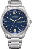 Citizen Men Analogue Eco-Drive Watch with Stainless Steel Strap AW0110-82L