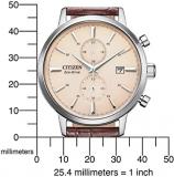 Citizen Men's Chronograph Eco-Drive Watch with Leather Strap CA7061-26X