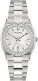 Bulova Surveyor Diamonds Women's Watch 96R245 Steel with Diamonds