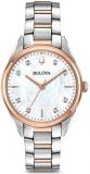 Bulova Women's Solo Time Watch 98P183 Bulova Diamonds Collection