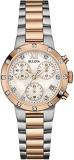 Bulova Women's Chronograph Quarz Watch with Stainless Steel Strap 98W210