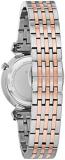 Bulova Womens Analogue Quartz Watch with Stainless Steel Strap 98P192