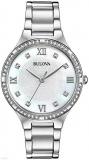 Bulova Womens Analogue Quartz Watch with Stainless Steel Strap 96L262
