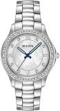 Bulova Women's Analogue Classic Quartz Watch with Stainless Steel Strap 96L265