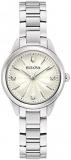 Bulova Women Analogue Automatic Watch with Stainless Steel Strap 96P219