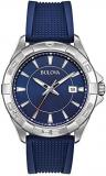 Bulova Casual Sport Silicone Stainless Steel Mens Watch 96B298