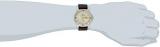 Bulova Men's 98C71 Leather Quartz Watch with Beige Dial