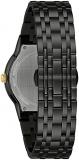 Bulova Men's Modern Gold Tone Stainless Steel 3-Hand Calendar Date Quartz Watch, Diamond Dial