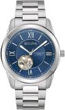Bulova Mens Analogue Watch with Stainless Steel Strap 96A281