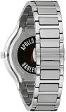 Bulova Men's Apollo Special Edition Stainless Steel Watch, Black Dial (Style: 96A296), Silver