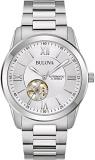 Bulova Men Analogue Automatic Watch with Stainless Steel Strap 96A280