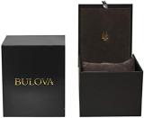 Bulova 97B199 Men's Gold Tone Stainless Steel Casual Blue Dial Dress Watch