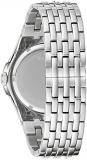 Bulova Men's Crystals Phantom Silver Stainless Steel Quartz Watch