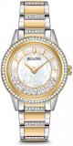 Bulova Womens Analogue Classic Quartz Watch with Stainless Steel Strap 98L245