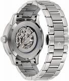 Bulova Men Analogue Automatic Watch with Stainless Steel Strap 96A267