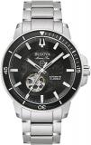 Bulova Men Analog Automatic Watch with Stainless Steel Strap 96A290
